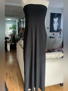MSK Black Strapless Maxi Dress